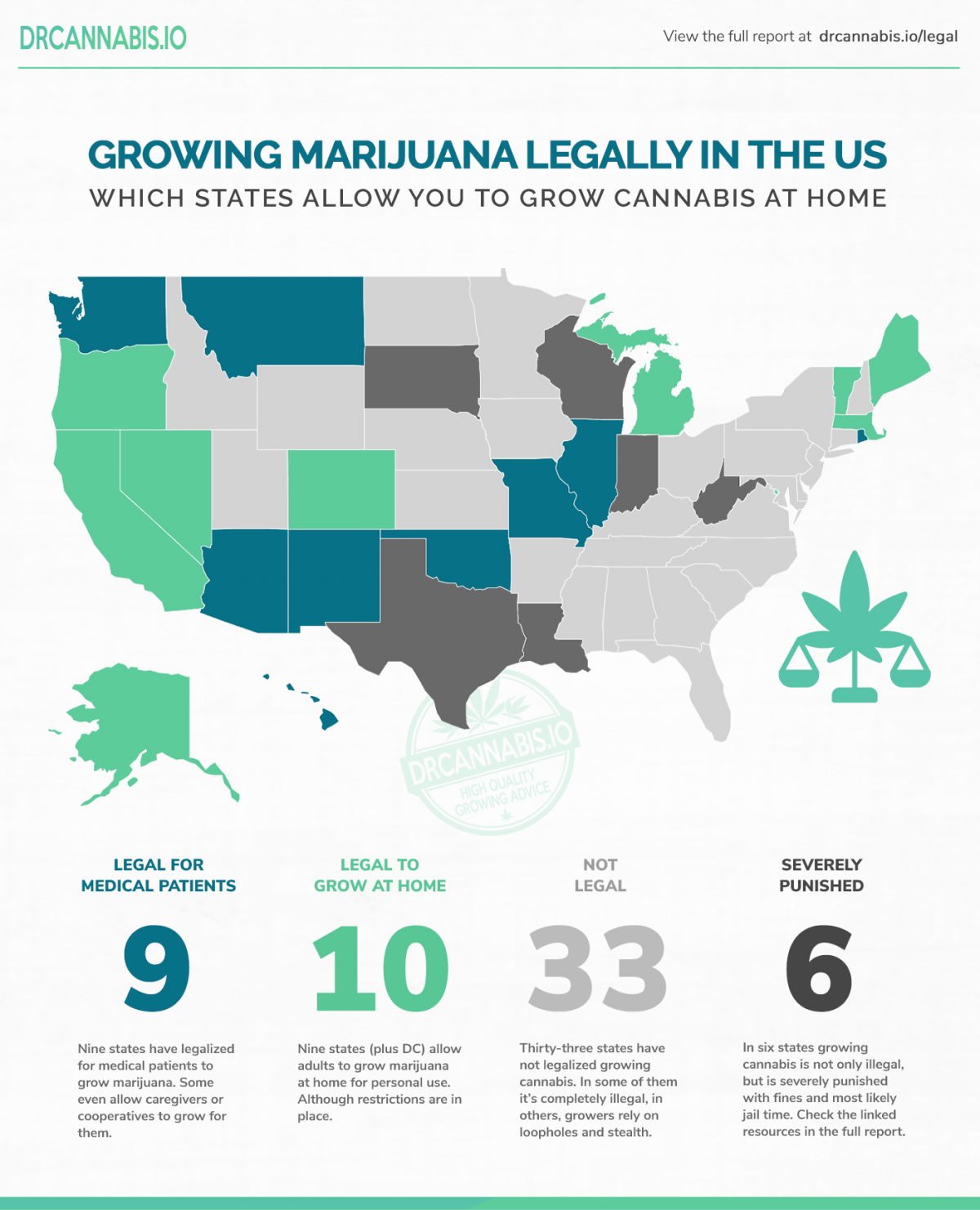 Growing Marijuana Legally State By State Map 2020   Map United States Grow Cannabis Legally 1200x1481 